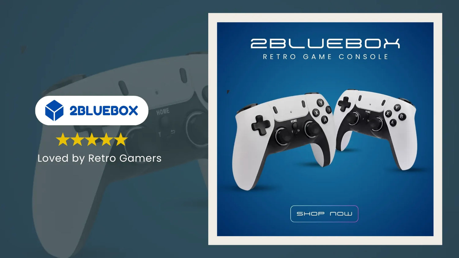 Game Stick Pro review 2025 banner – 2Bluebox retro game console with twin wireless controllers for Aussie gamers