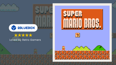 Super Mario Bros. (1985) title screen — classic NES platformer featured in our fun facts guide