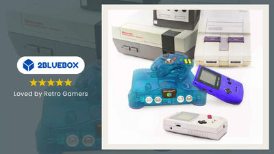 Retro Nintendo consoles collage featuring NES, SNES, Nintendo 64, and classic handhelds for troubleshooting guide