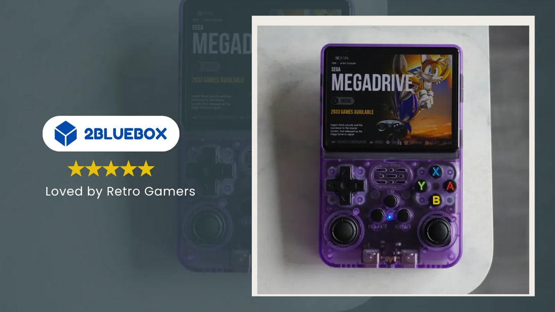 2Bluebox Blog Banner: R36S Handheld Console Review for First-Time Buyers