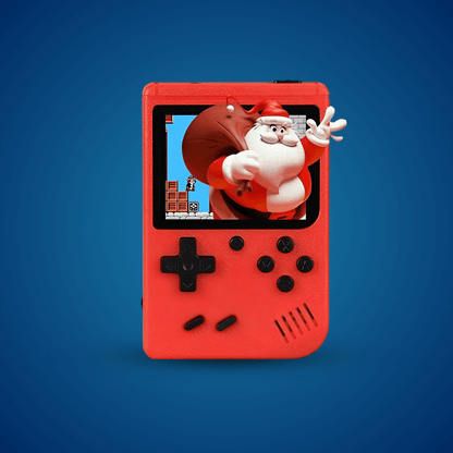 2Bluebox 8-Bit Mini Game Console with 500 built-in games, portable retro handheld console for kids and families