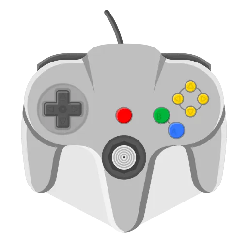Nintendo 64 console icon showcasing classic 3D retro games in Australia.